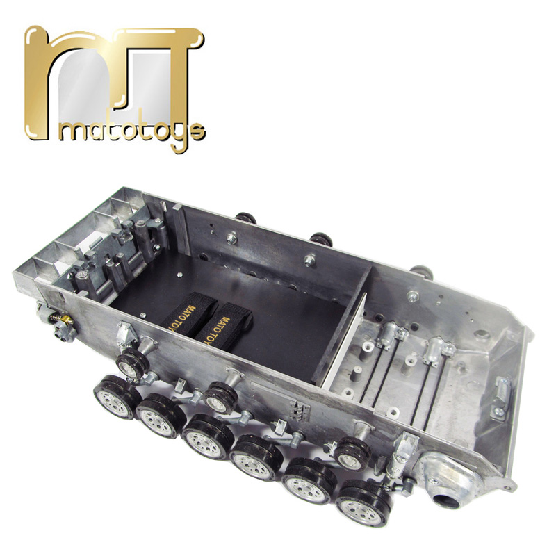 Mato 1/16 Metal tank chassis k - огляд і ціна Rc Tank Metal Road Wheels Suspension